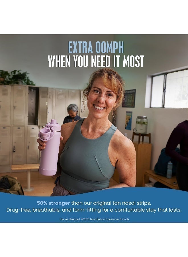 Breathe Right Extra Clear DrugFree Nasal Strips for Nasal Congestion Relief, 26Count (Pack of 1)Anti-snoring Breathing Nasal Strip Starter KitBoost Oxygen , Reduce Snoring, Improve Sleep Quality - Sweat Resistant, Skin Safe Nasal Strips, Drug-Free Snoring Solution & Nasal Congestion Relief Caused by Colds & Allergies(Skin tone) - Image 4